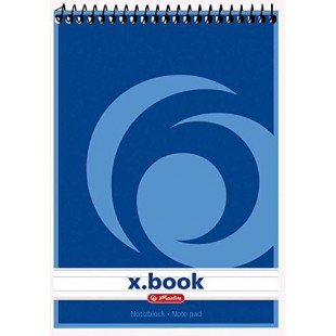 Bloc-notes a spirale x.book A7 50 pages 70g ligne Blanc