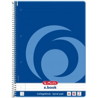 10834125 bloc-notes 80 feuilles Bleu A4 - Blocs-notes (80 feuilles, Bleu, A4, 70 g/m², Papier, Reliure spiralee)