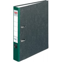 Classeur maX.file Nature - En carton - Couverture marbree - Bords renforces - Stable - A4 - 5 cm - Vert