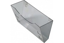 porte-brochure de h6103008 Support mural pour jusqu'a 10 en gris transparent