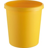 Corbeille a papier/h6105818 Ø 310 mm, H 310 mm Jaune Pqt. 18 L