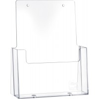 H2352102 Porte-brochures de table pour brochures au format DIN A5, haut, transparent