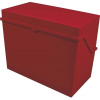helit boite de fichier pour cartes A5 horizontal Rouge