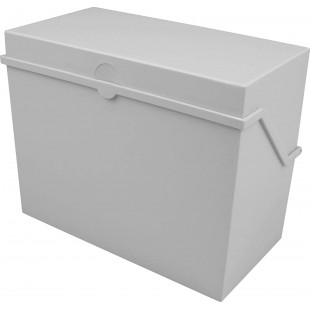 petite caisse de fichier format A5 a  l'italienne, gris