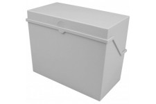 petite caisse de fichier format A6 a  l'italienne, gris