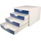  tiroirs Boite - The Chameleon" blanc/bleu