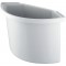 61057+58/H6106782 Compartiment 2 l pour corbeille a papier (Gris clair)