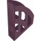 H2661025 - Porte-revues « The Green Bridge », DIN A4 / C4, en plastique recycle, certifie Blauer Engel, bordeaux, 1 p