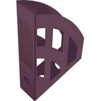 H2661025 - Porte-revues « The Green Bridge », DIN A4 / C4, en plastique recycle, certifie Blauer Engel, bordeaux, 1 p