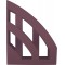 H2661025 - Porte-revues « The Green Bridge », DIN A4 / C4, en plastique recycle, certifie Blauer Engel, bordeaux, 1 p