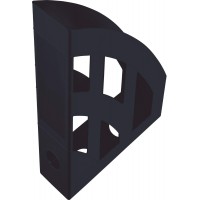 H2661095 - Porte-revues « The Green Bridge », DIN A4 / C4, en plastique recycle, certifie Blauer Engel, anthracite/noir, 1 piece
