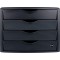 - Boite de rangement pour tiroir « The green chameleon » en plastique recycle certifie par un ange bleu Noir