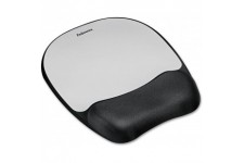 FELLOWES Tapis souris Repose-poignet Memory Foam Alu - Noir