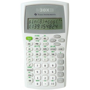 Texas Instruments Calculatrice TI30X-IIB 82 x 155 x 19 mm (Blanc) (Import Allemagne)