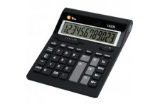 Anzeigender Tw1220ssolar calculatrice de bureau - Noir