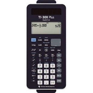 Texas Instruments TI 30X Plus MathPrint - Calculatrice Scientifique (4 lignes),