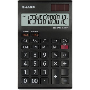 Sharp el-124twh Bureau Calculatrice de bureau - Noir/Blanc