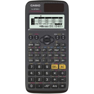 Casio ClassWiz FX-87DE X Calculatrice Scientifique avec 593 Fonctions, Fonction Code QR, ecran LCD Noir