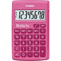 Casio Petite FX Calculatrice Scolaire 8 chiffres Rose LC-401LV-PK