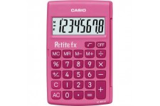 Casio Petite FX Calculatrice Scolaire 8 chiffres Rose LC-401LV-PK