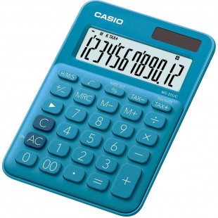 Casio MS 20UC BU Calculatrice de Bureau Bleu