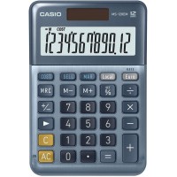 Casio MS120EM Calculatrice de Bureau Alimente par Batterie solaire Bleu