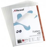 Rexel 21685090 Pack de 50 Chemises Coin A4 Transparent