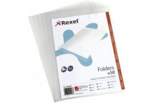 Rexel 21685090 Pack de 50 Chemises Coin A4 Transparent