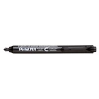 Pentel NXS15 Marqueur Permanent a Pointe ogive Retractable/Rechargeable Noir