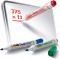 Pentel MW85-C Marqueurs effacables pour tableau Blanc pointe conique moyenne encre Bleue