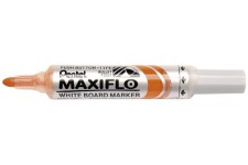 Pentel Maxiflo Green Label Marqueur pour Tableau Blanc a Pointe conique large Orange