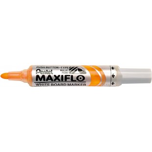 Pentel Maxiflo Green Label Marqueur pour Tableau Blanc a Pointe conique large Jaune