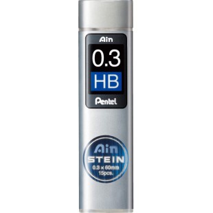 Pentel C273-HB Etui de 15 Mines 0,3 mm HB