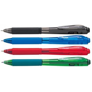 PENTEL Stylos a  bille retractable WOW BK440, noir