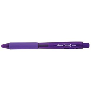 Pentel BK440 Stylo bille retractable corps triangulaire confortable Violet