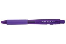 Pentel BK440 Stylo bille retractable corps triangulaire confortable Violet