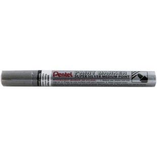 PENTEL Marqueur vernis PAINT MARKER MMP10, argent