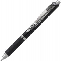 Pentel EnerGel Document BLP77-AX Roller gel, noir, largeur de trait de 0,7 mm, Mecanique d'impression, Rechargeable, etanche, En