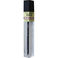 Pentel C502-B Super Hi-Polymer etui de 12 mines de crayon 0,2 mm pour porte-mines PP502 Durete B