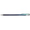 Pentel 23-k110 Dual metallique Hybrid Dual metallique Roller encre gel, Gel, 1 piece, brillant 2 effets de couleurs differentes 