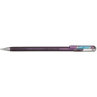 Pentel 23-k110 Dual metallique Hybrid Dual metallique Roller encre gel, Gel, 1 piece, brillant 2 effets de couleurs differentes 