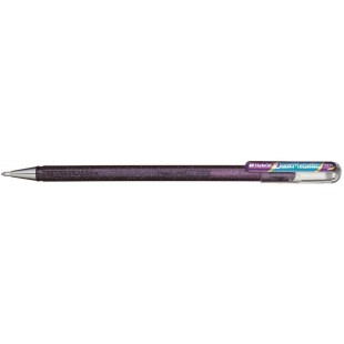 Pentel 23-k110 Dual metallique Hybrid Dual metallique Roller encre gel, Gel, 1 piece, brillant 2 effets de couleurs differentes 