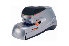 Rexel 2102355 Optima 70 Agrafeuse electrique grande capacite 70 feuilles agrafage a  plat Noir/Argent