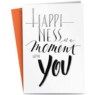 râ„¢merturm romerturm Carte de voeux Happiness is a Moment with You Noir