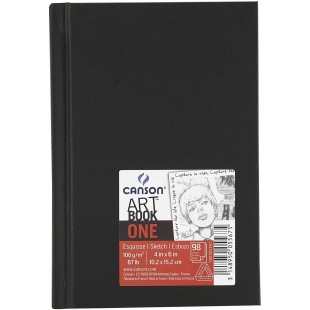 Canson Art Book One Art paper pad 100feuilles - papiers creatifs (Art paper pad, 100 feuilles, 100 g/m², 10,2 cm, 15,2 cm)