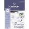 CANSON Imagine, Papier Multitechnique, Grain Leger, 200gsm, 120lb, Bloc Colle Petit Cote, A3-29,7x42cm, Blanc Naturel, 50feuille