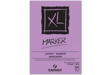 CANSON Bloc 100 feuilles XL® MARKER - colle petit cote - A4 70g/m² - Blanc