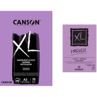 CANSON XL® Marker Bloc de papier a  dessin Format A3 blanc eclatant & XL® Marker Bloc de papier a  dessin Format A4 blanc eclata