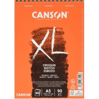CANSON Album 60 feuilles XL® CROQUIS - spirale petit cote - A5 90g/m²