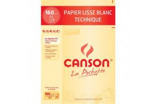 CANSON Pochette dessin technique A3 10 feuilles 160g/m²